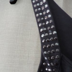 Charlotte Russe Tops - Charlotte Russe Gray Studded Tank Top Large Charlotte Russe Tops - Charlotte Russe Gray Studded Tank Top Large